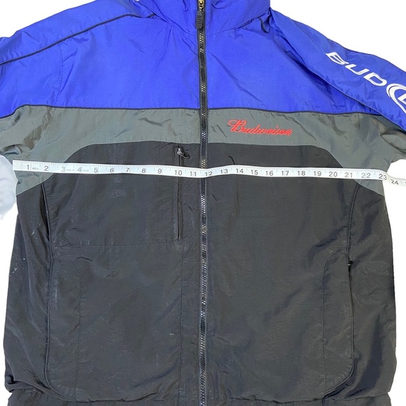 Vintage Budweiser Full Zip Jacket‎ Size Medium Men’s Black - Picture 14 of 16